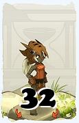 Um personagem do jogo Dofus, Xelor-Ar, de nivel 32