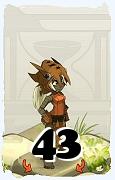 Um personagem do jogo Dofus, Roublard-Ar, de nivel 43