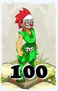 Un personaje del juego Dofus, Zobal-Aire, de nivel 100