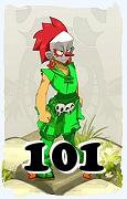 Um personagem do jogo Dofus, Zobal-Ar, de nivel 101