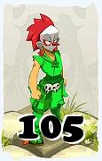 Um personagem do jogo Dofus, Zobal-Ar, de nivel 105