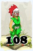 Un personaje del juego Dofus, Zobal-Aire, de nivel 108