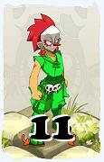 Um personagem do jogo Dofus, Roublard-Ar, de nivel 11