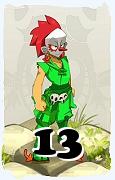 A Dofus character, Sacrier-Air, by level 13