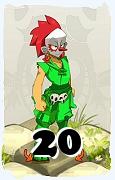 A Dofus character, Masqueraider-Air, by level 20