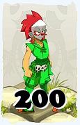 Um personagem do jogo Dofus, Zobal-Ar, de nivel 200