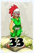 A Dofus character, Sacrier-Air, by level 33