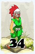 A Dofus character, Enutrof-Air, by level 34