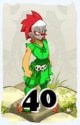 Um personagem do jogo Dofus, Zobal-Ar, de nivel 40