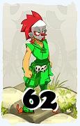 Um personagem do jogo Dofus, Iop-Ar, de nivel 62
