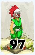 Um personagem do jogo Dofus, Zobal-Ar, de nivel 97