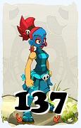 Um personagem do jogo Dofus, Iop-Ar, de nivel 137