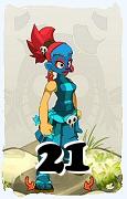 A Dofus character, Masqueraider-Air, by level 21