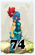 A Dofus character, Sram-Air, by level 74