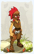 Um personagem do jogo Dofus, Zobal-Ar, de nivel 0