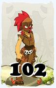 Um personagem do jogo Dofus, Zobal-Ar, de nivel 102