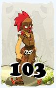 Um personagem do jogo Dofus, Zobal-Ar, de nivel 103