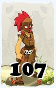 Un personaggio del gioco Dofus, Danzal-Aria, al livello 107