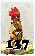 Um personagem do jogo Dofus, Cra-Ar, de nivel 137