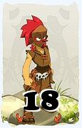 Um personagem do jogo Dofus, Sacrier-Ar, de nivel 18