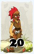 Um personagem do jogo Dofus, Zobal-Ar, de nivel 20