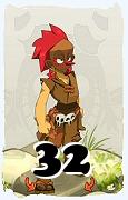 Un personaggio del gioco Dofus, Danzal-Aria, al livello 32