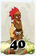 Um personagem do jogo Dofus, Zobal-Ar, de nivel 40