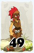 Um personagem do jogo Dofus, Zobal-Ar, de nivel 49