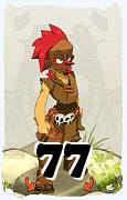 Um personagem do jogo Dofus, Zobal-Ar, de nivel 77