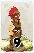 Um personagem do jogo Dofus, Zobal-Ar, de nivel 9