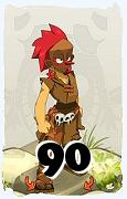 Um personagem do jogo Dofus, Sacrier-Ar, de nivel 90